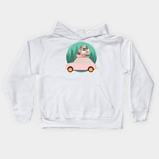 Christmas Presents On The Car Kids Hoodie